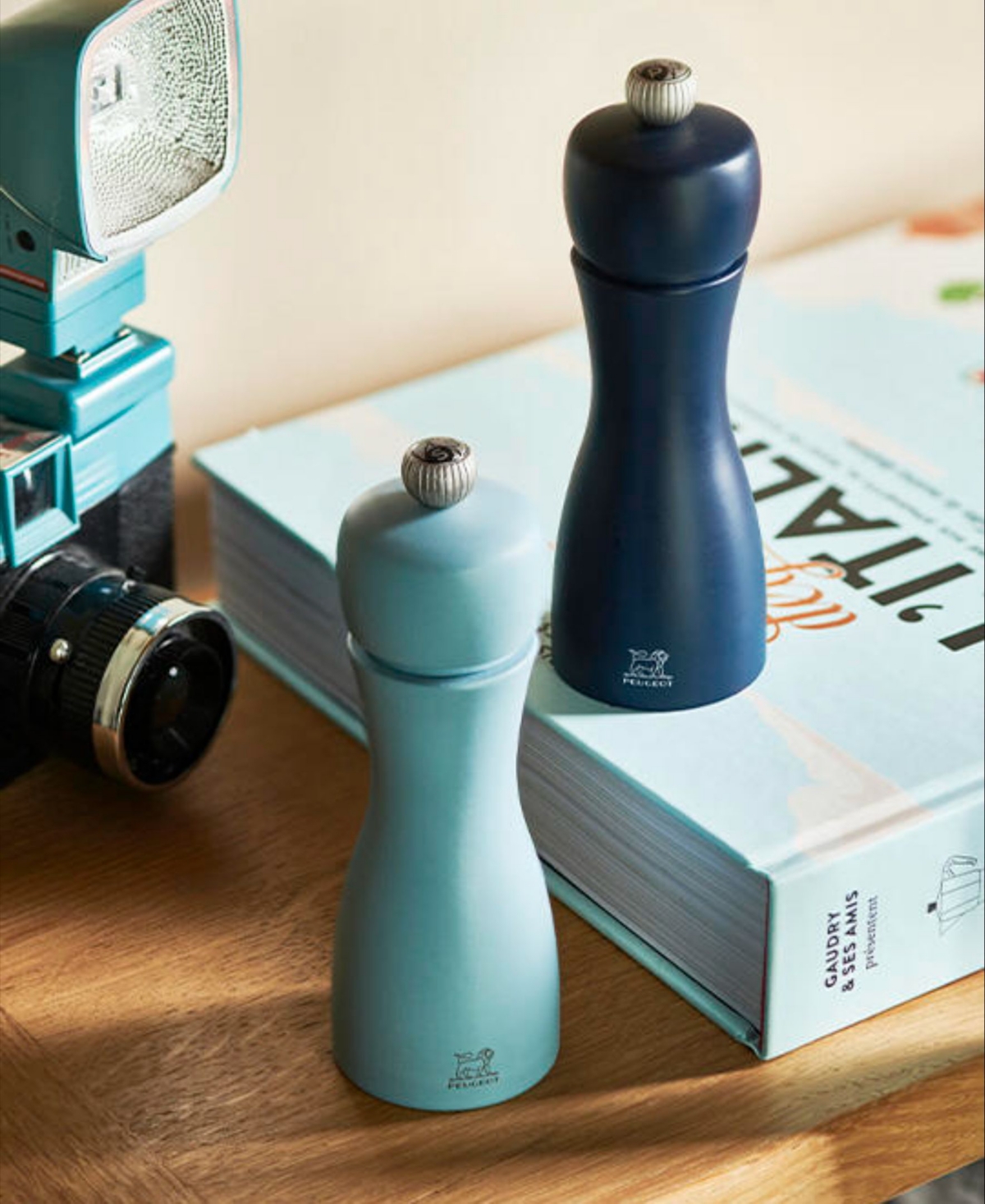 Peugeot Tahiti Duo 6 Inch Salt & Pepper Mill Set, Blue Tones In Multi