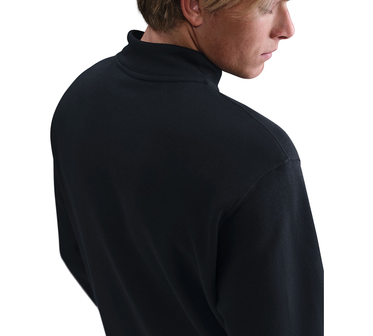 Nike Men's Sportswear Club Half-zip Fleece Top In Black