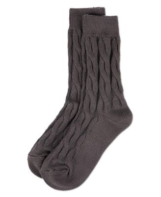 Women's Neutral Twisted Knit Essential Boot Socks