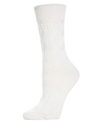 Women's Neutral Twisted Knit Essential Boot Socks
