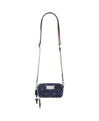 Studded Denim Camera Bag