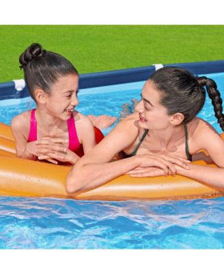 Steel Pro 13 Foot x 32 Inch Rectangular Above Ground Swimming Pool, Blue