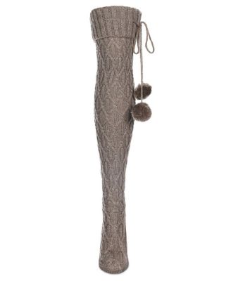 Women's Interdiamond Chunky Knit Over The Knee Warm Sock