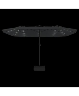 Garden Parasol Anthracite Polyester, Powder-Coated Iron