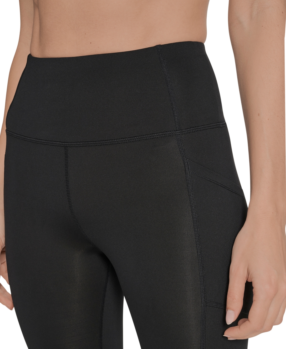 Calvin Klein Women's Performance High Waist Side Pocket Tights In Black