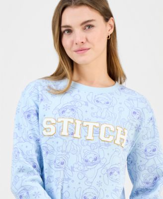Juniors' Stitch Crewneck Sweatshirt