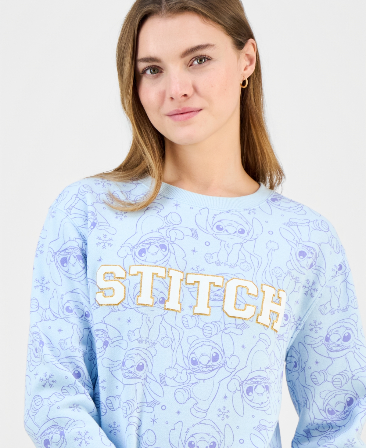 Disney Juniors' Stitch Crewneck Sweatshirt