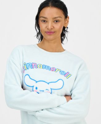 Women's Cinnamoroll Graphic Print Fleece Sweatshirt
