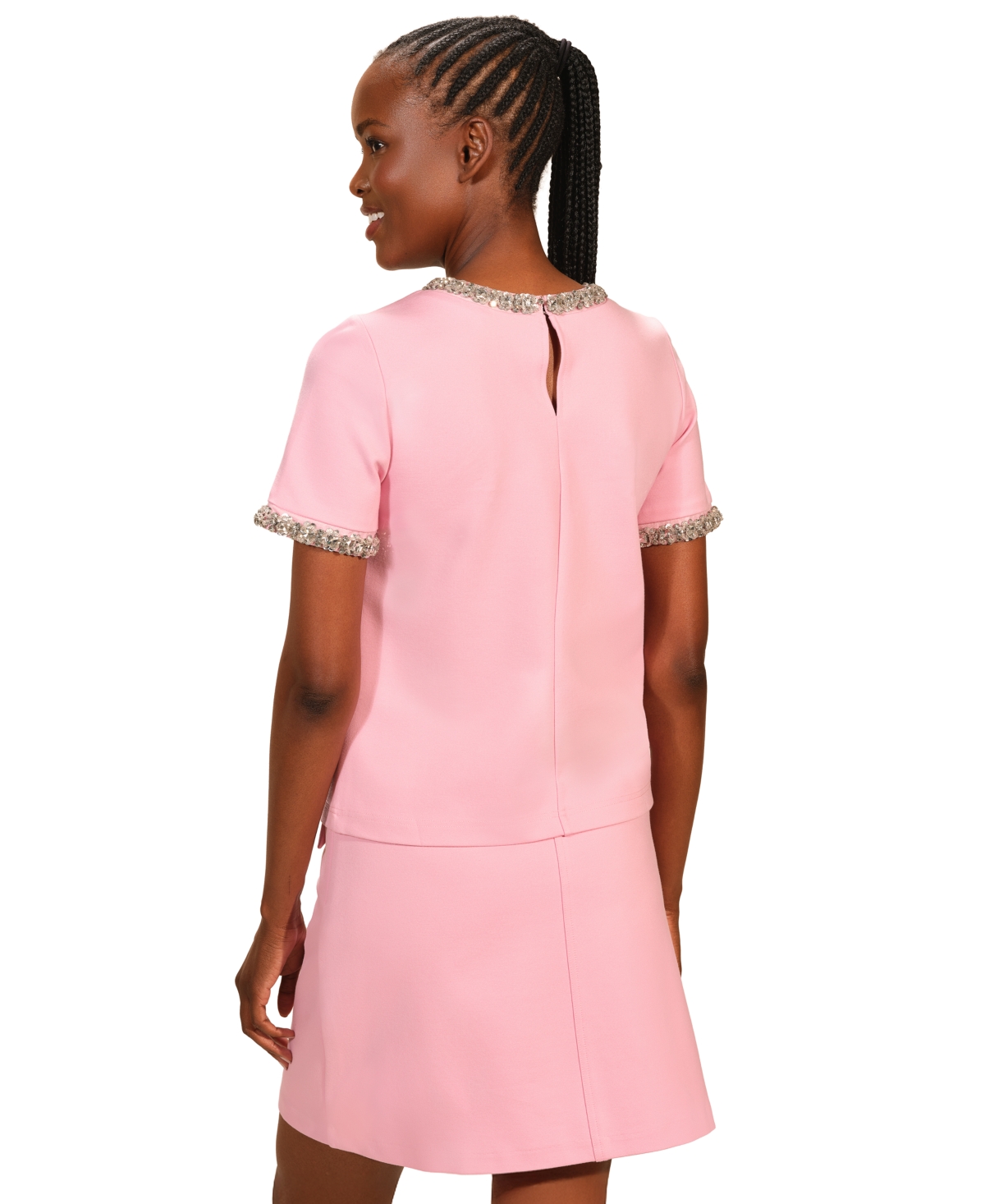 Isaac Mizrahi Women's Short Sleeve Top