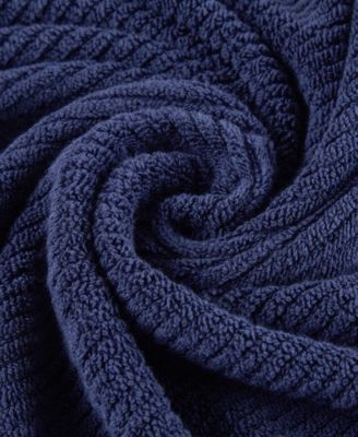 Diagonal Ribbed Cotton 6-Pc. Washcloths Set