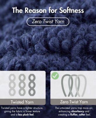 Diagonal Ribbed Cotton 6-Pc. Washcloths Set