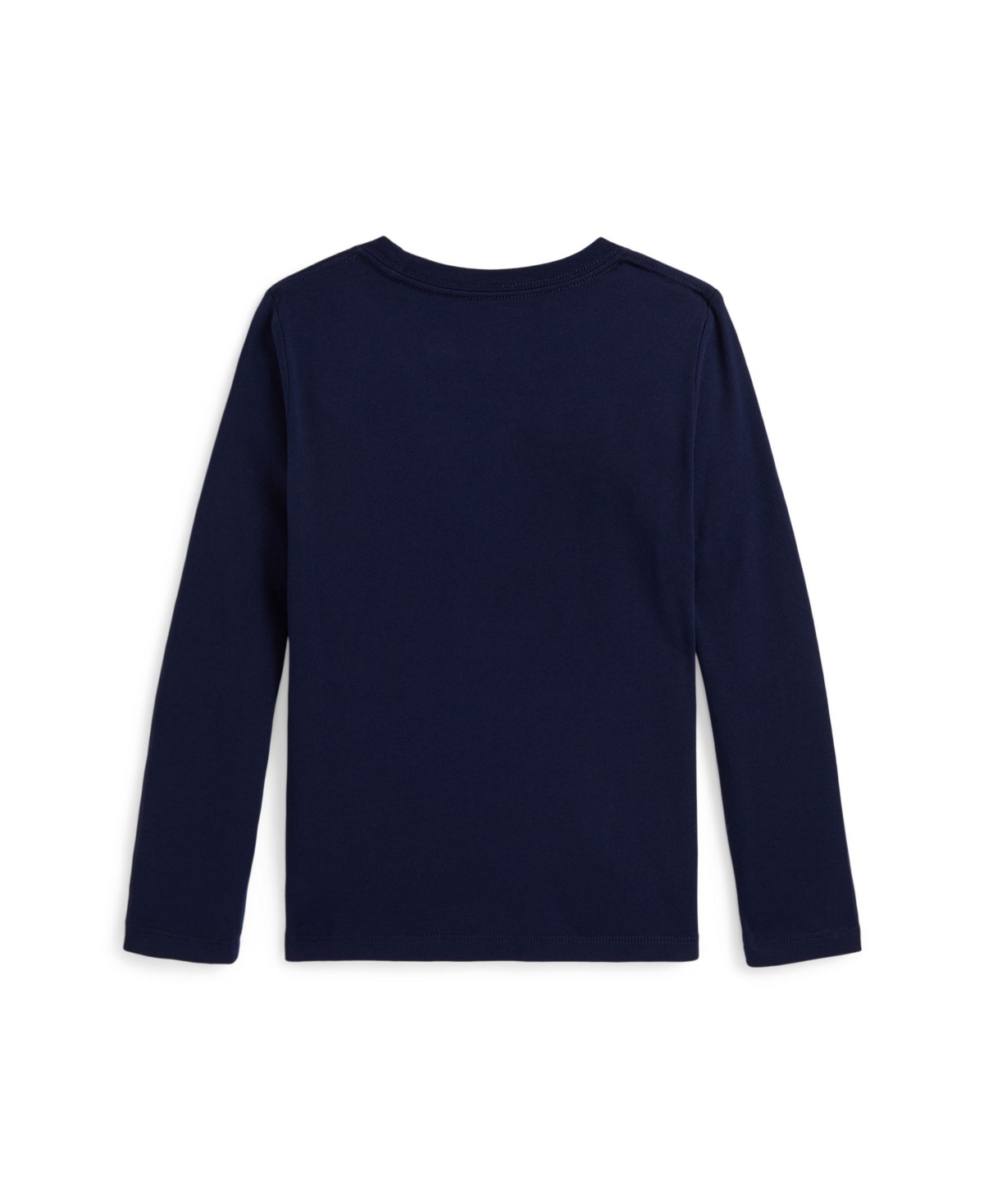 Polo Ralph Lauren Embroidered Long-sleeve T-shirt In Blue
