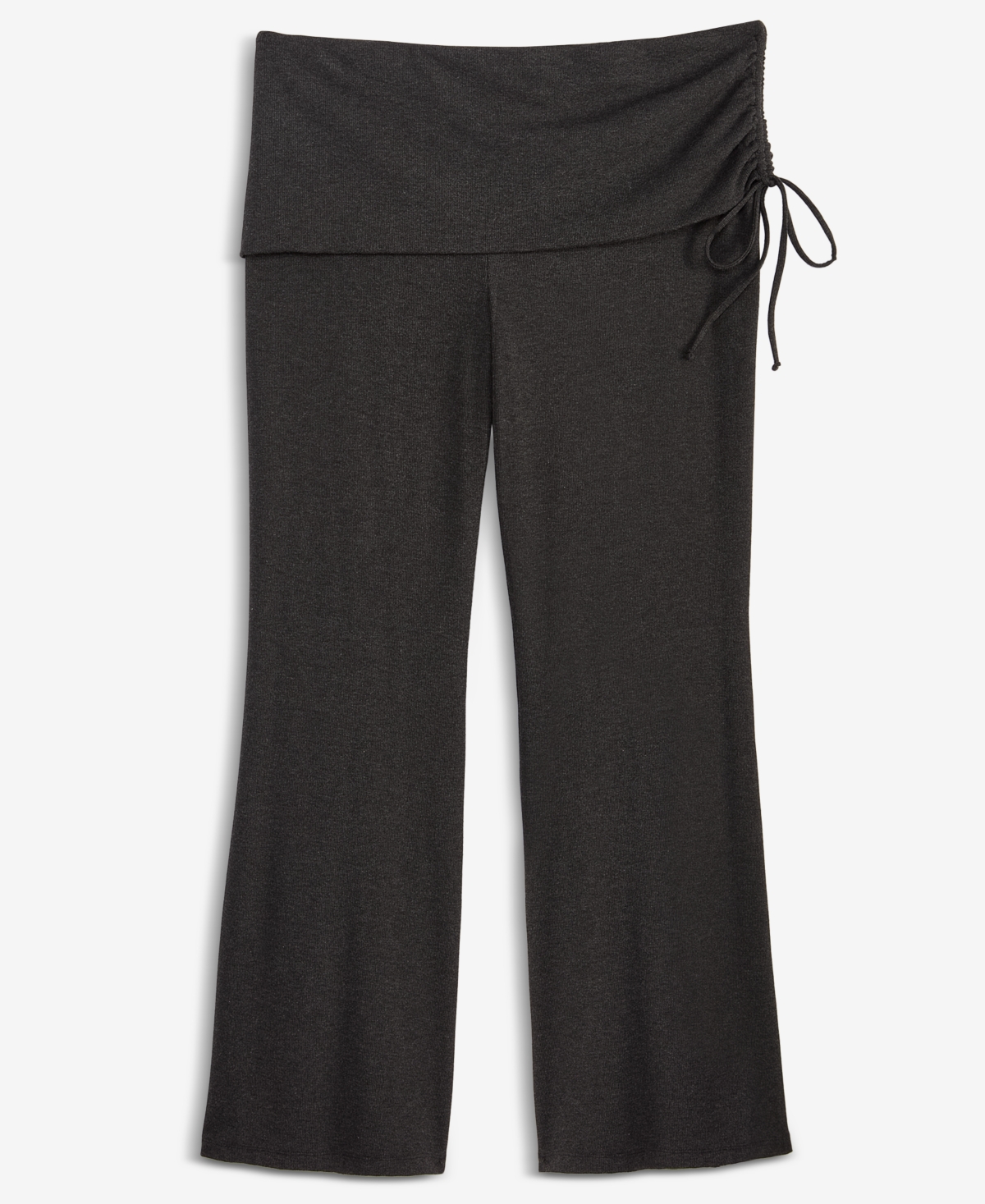 I.n.c. International Concepts Plus Ribbed Foldover Shirred-Waist Pants, Macy's Exclusive
