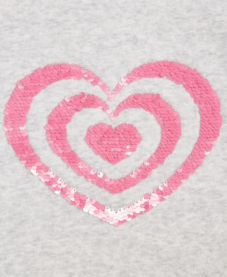 Girls 5-20 Heart Sequin Sweatshirt, Macy's Exclusive