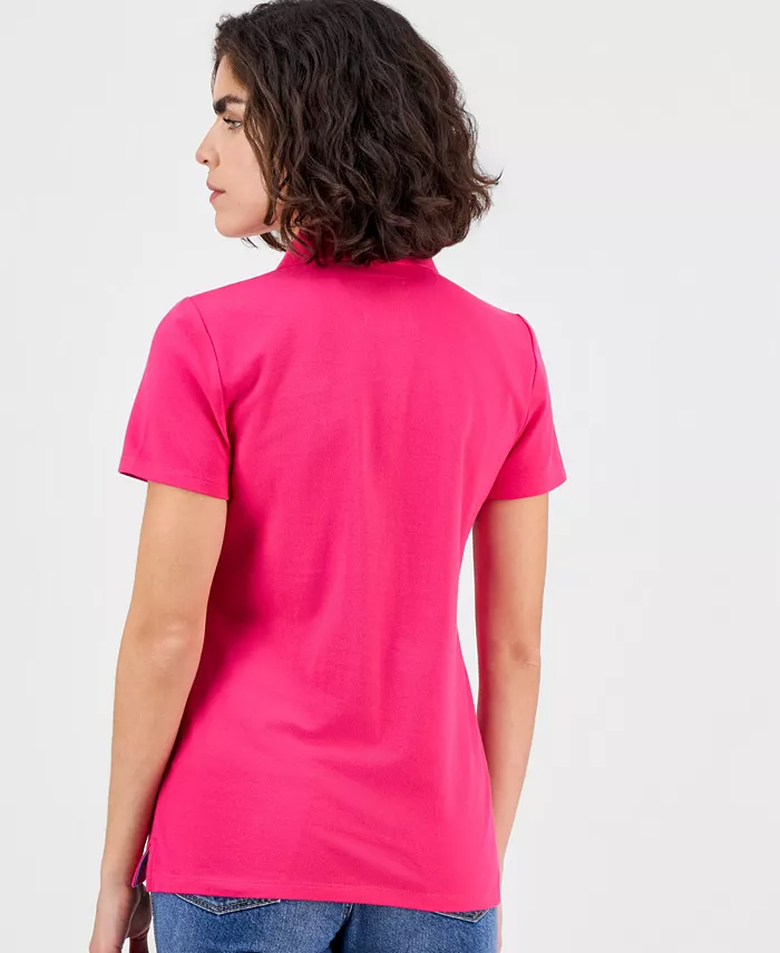 Women's Short-Sleeve Polo-Collar Shirt - thumbnail 10