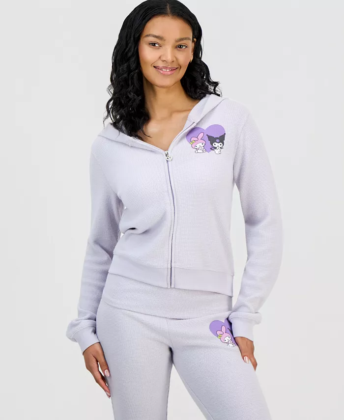 Juniors' Kuromi Thermal Hoodie