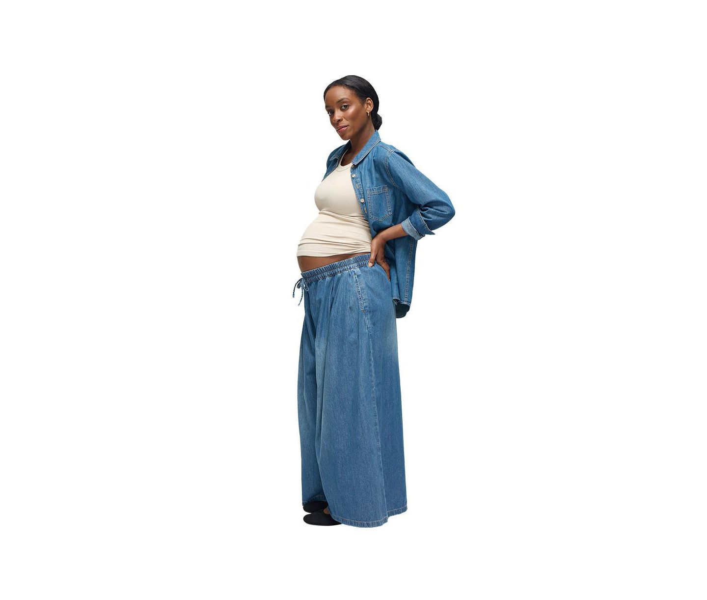 Женские джинсы Maternity Ingrid + Isabel Soft Denim Pant, цвет: Средняя варка — фото 3
