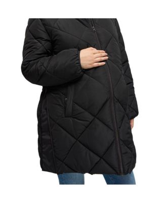 Maternity Ingrid + Isabel Longline Puffer Jacket with Removable Babywearing Cocoon Insert