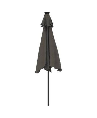 Garden Parasol Anthracite Steel, Polyester Large Tiltable