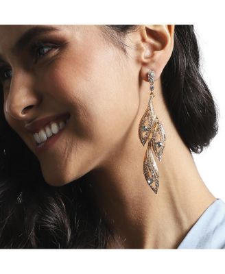 Rhinestone Eyes Drop Earrings