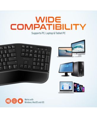 G18 Wireless Ergonomic Keyboard & Optical Vertical Mouse Combo (DKMKITERG18-WB)