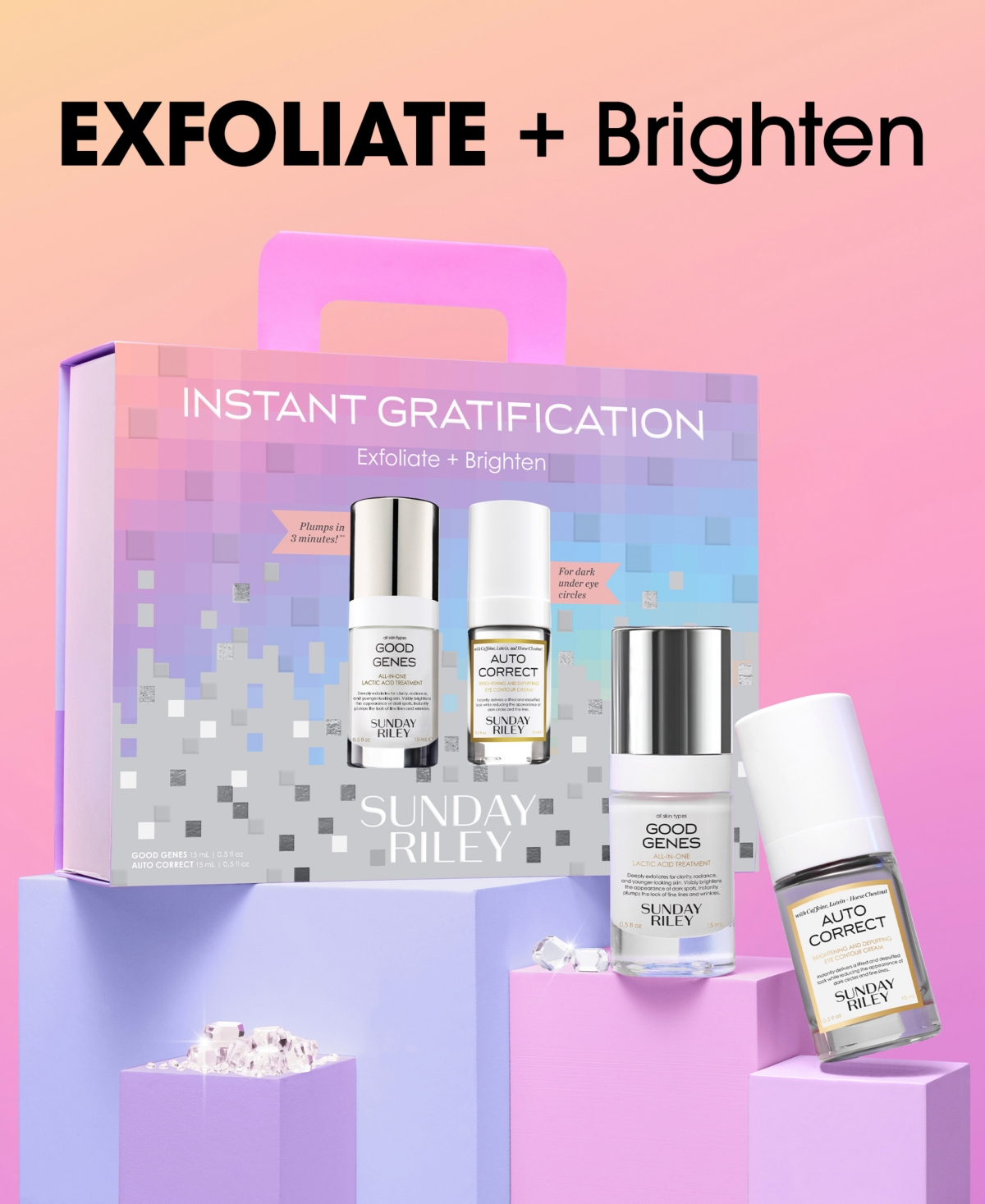 Sunday Riley 2-pc. Instant Gratification Exfoliate And Brighten Gift Set In Transparent