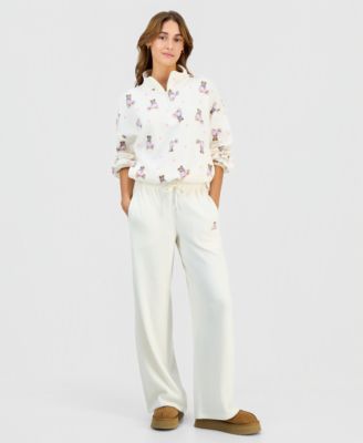 Juniors' Polar Fleece High-Rise Pants 