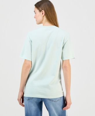 Juniors' Cotton LA Flower Market Boyfriend Tee