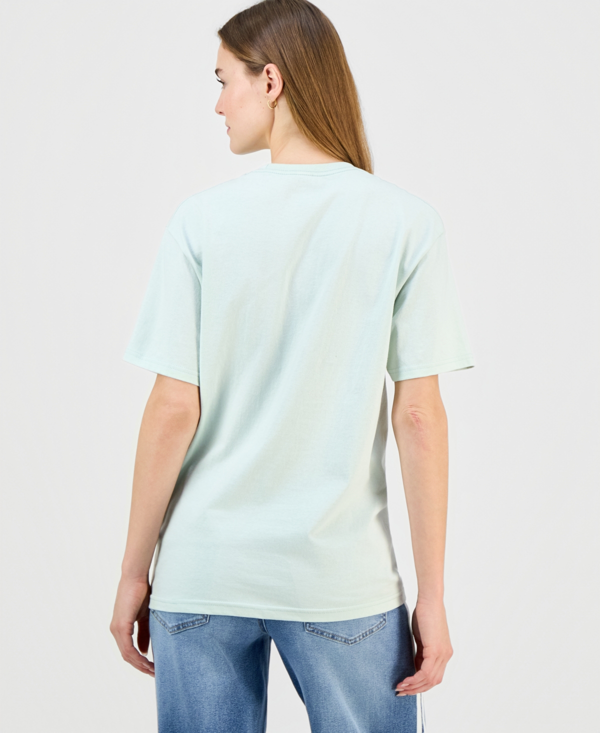 Rebellious One Juniors' Cotton La Flower Market Boyfriend Tee In Multi