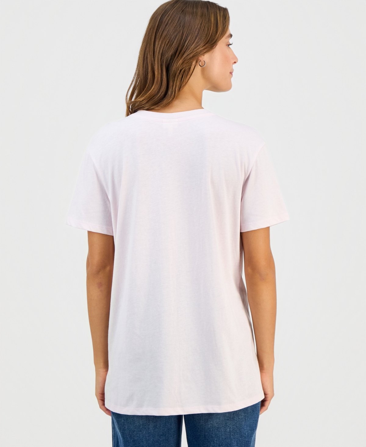 Self Esteem Juniors' Kindness Flowers Crewneck Tee In Pink