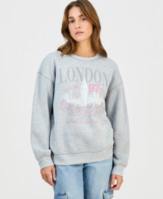 Self Esteem - Juniors' London Rose Crewneck Sweatshirt