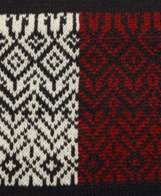 Men's Bird's Eye Fair Isle Scarf