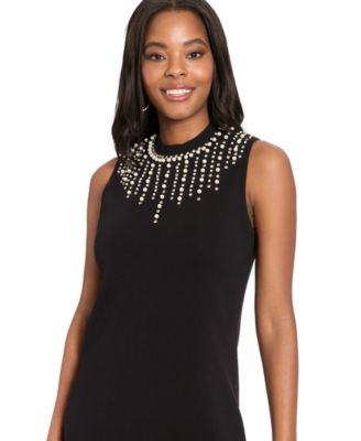 Petite Sleeveless Sweater Dress