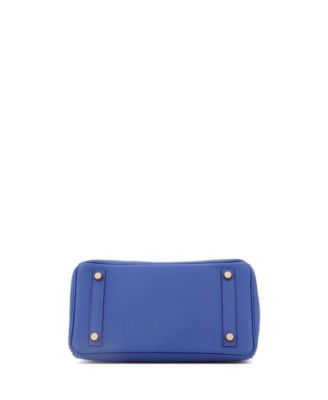 irkin 25 Handbag Blue Togo with Gold Hardware