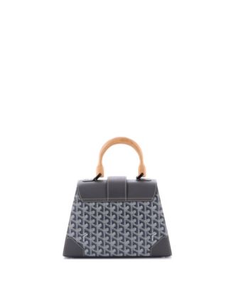 PM Saigon Top Handle Bag Coated Canvas with Leather