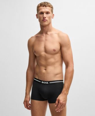 Hugo Boss Men's 3-Pack Bold Logo Trunks Underwear
