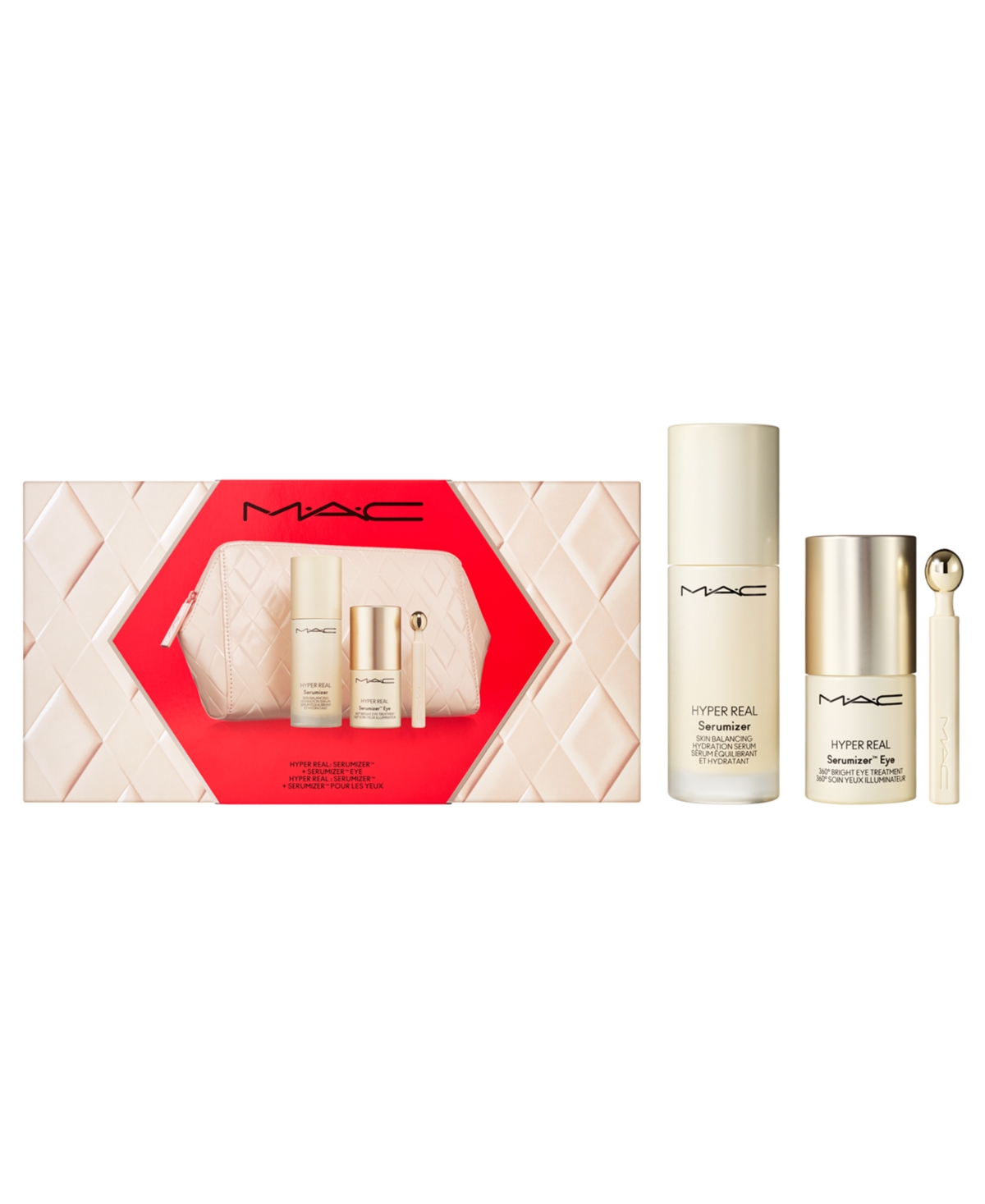 Mac Real Hyper Radiant Face And Eye Skin Care Kit In Transparent