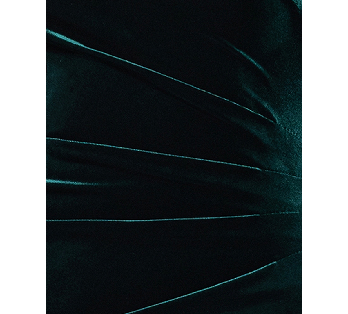 Xscape Petite Long Velvet Off-the-shoulder Dress In Green