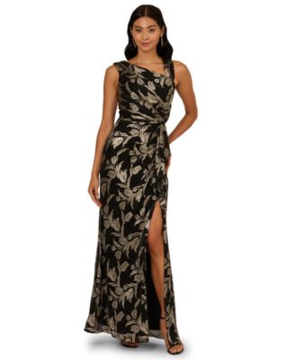 Adrianna Papell - Women's Crinkle Sleeveless Gown