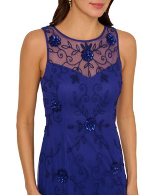 Women's Beaded Sleeveless Gown