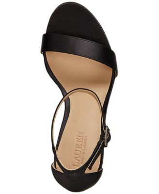 Women's Allie Pav&eacute;-Buckle Satin Sandals