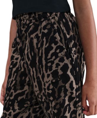 Girls' 7-16 Printed Loose Fleece Pants