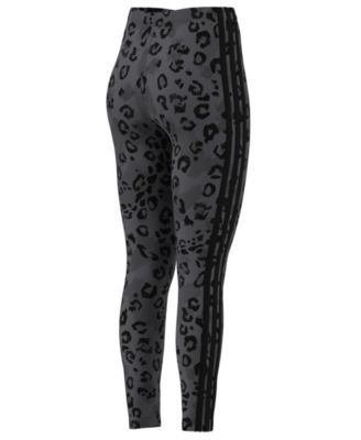Women's Leopard-Print Cotton-Blend High-Rise Leggings