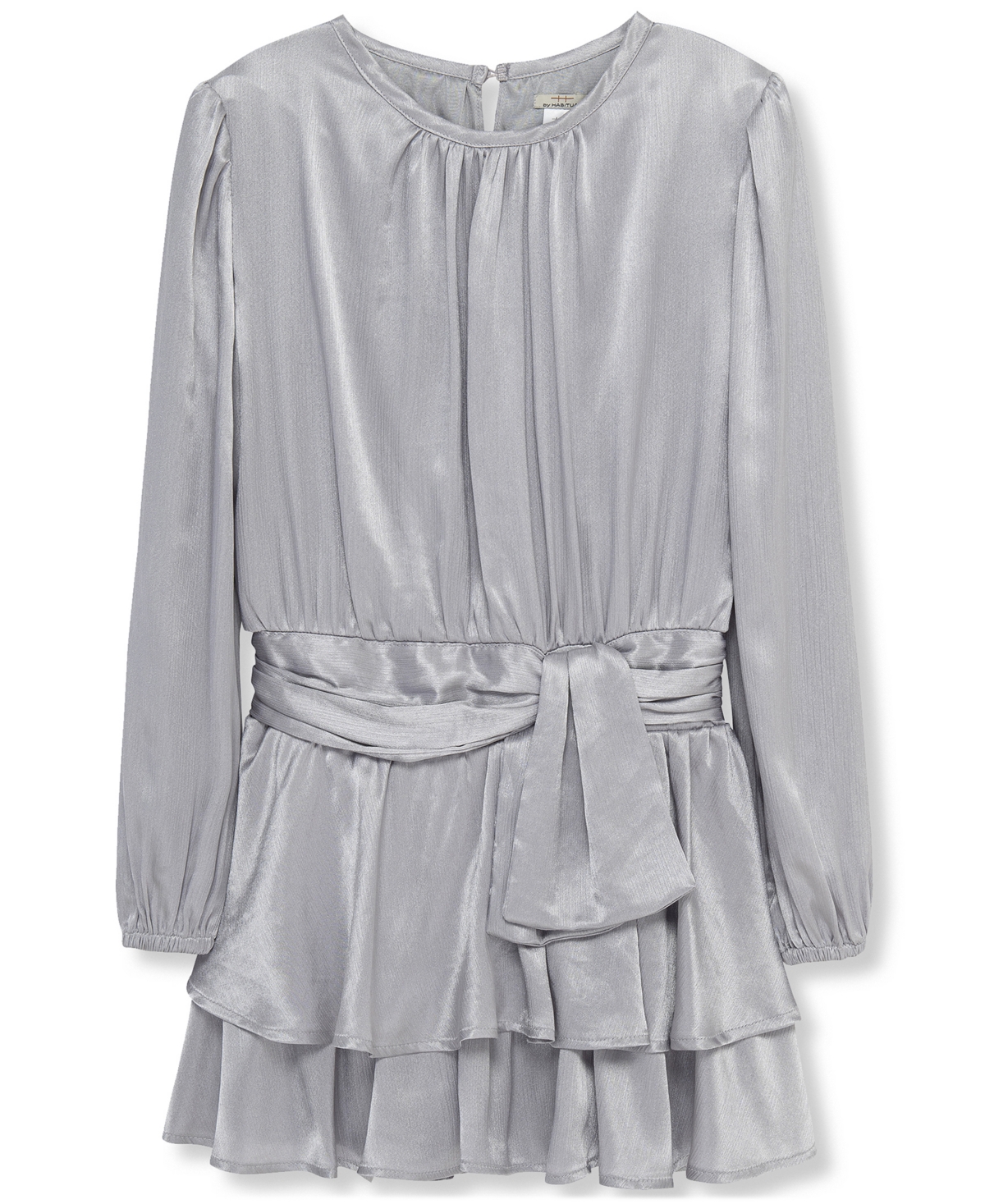 Habitual Kid Girls 7-16 Long Sleeves Ruffle Dress In Animal Print