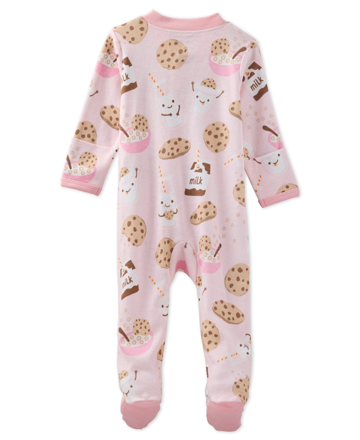 Butterblu Baby Scout Sleep And Play Bodysuit In Pink