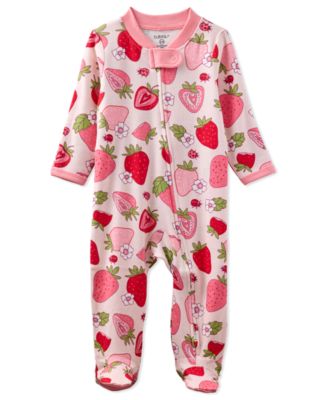 Baby Girls Scout 2-Way Zip Footed Sleep and Play Coveralls