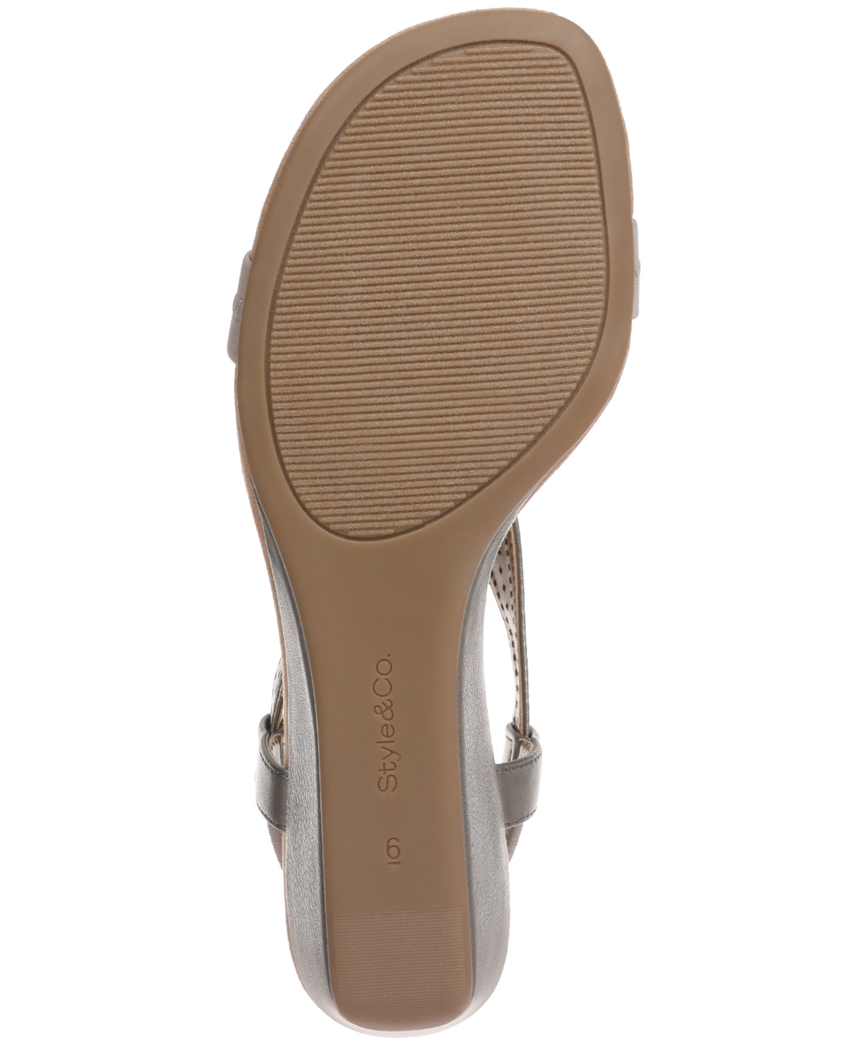 Style & Co Women's Step N Flex Vacanzaa Wedge Sandals, Created For Macy's In Gray