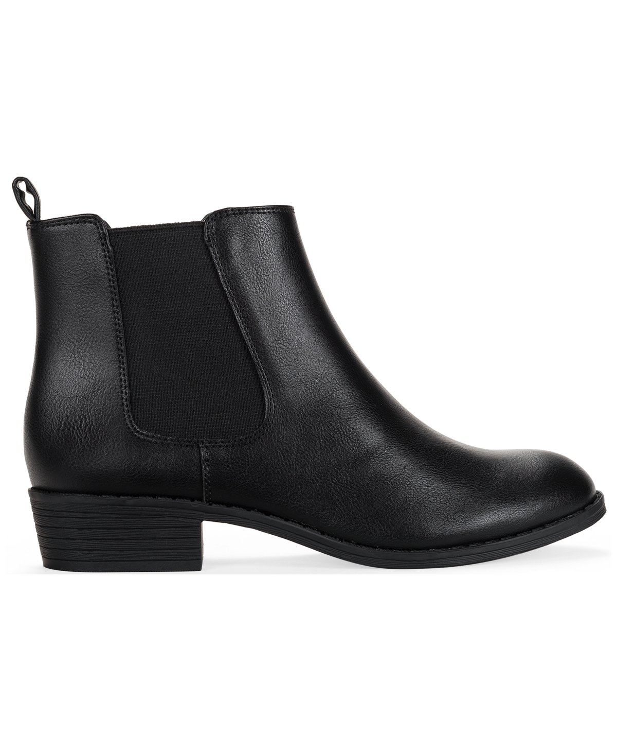 Style & Co Women's Charlyy Gore Block Heel Booties, Macy's Exclusive In Black