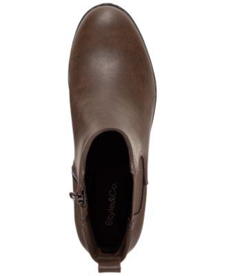 Women's Charlyy Gore Block Heel Booties, Macy's Exclusive