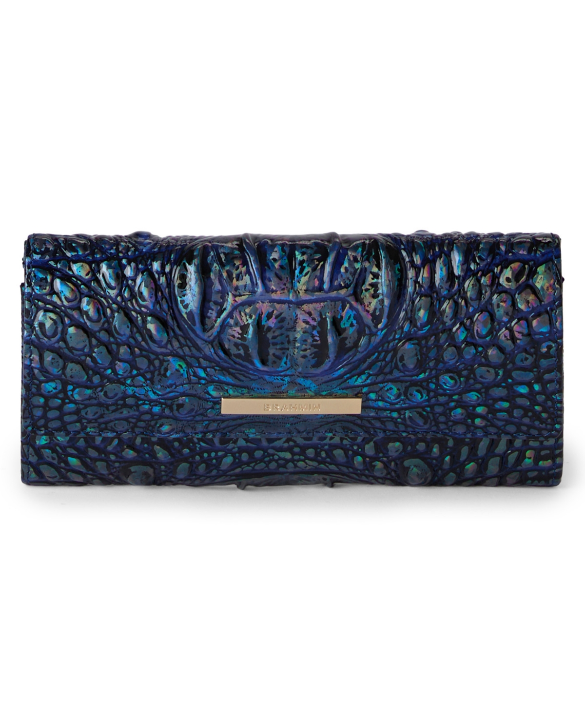 Brahmin Cordelia Embossed Leather Wallet In Brown